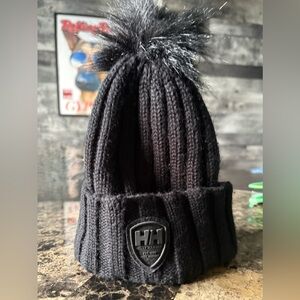 Helly Hansen Black Pom-Pom Beanie